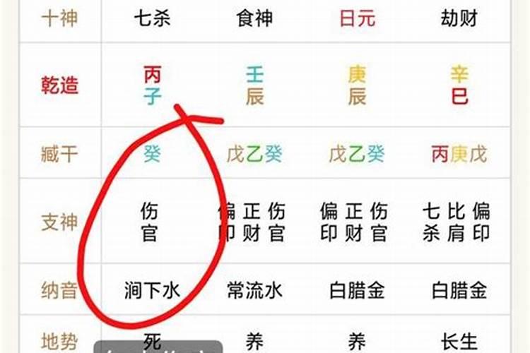 四柱里日柱:七杀 伤官 劫财 什么意思？