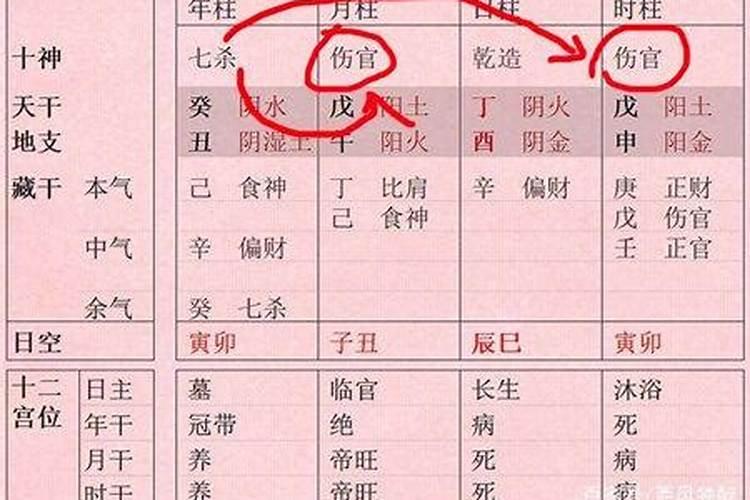 八字算命中的伤官是什么意思