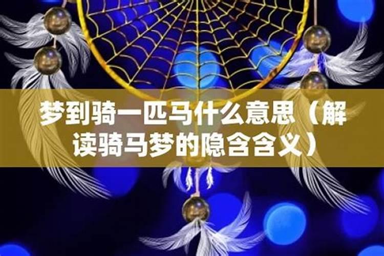 梦见本人骑马马很听话