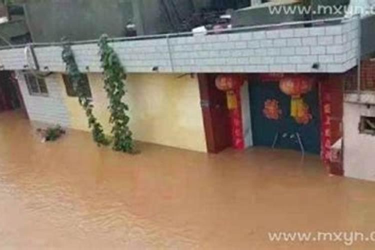 梦见老家下大雨发洪水的预兆