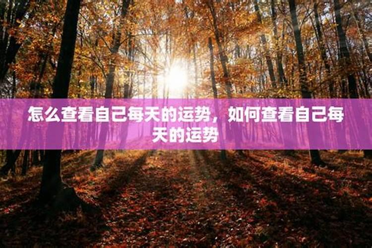怎么查自己最近的运气,如何看自己的运气在什么地方？