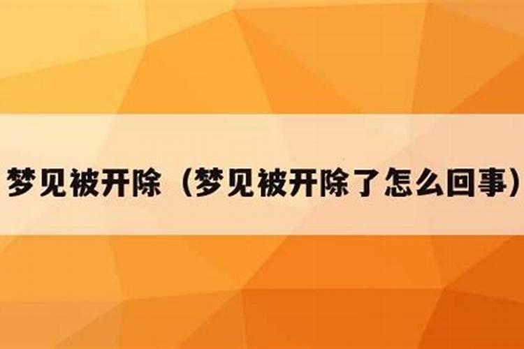 梦见老板娘把我辞退了