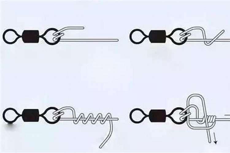 双钩如何绑上八字环