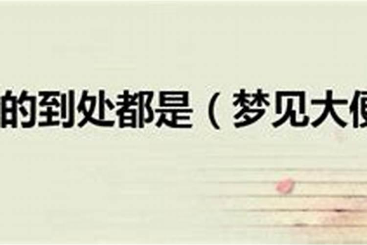 梦见拉屎拉的到处都是预示着什么？