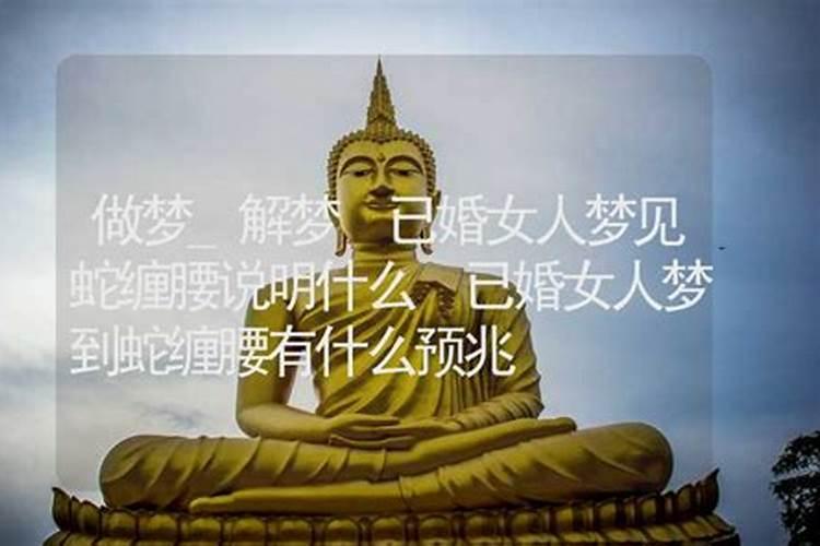 梦见蛇缠腰上是什么意思