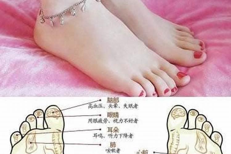女人右脚底有痣的命运图