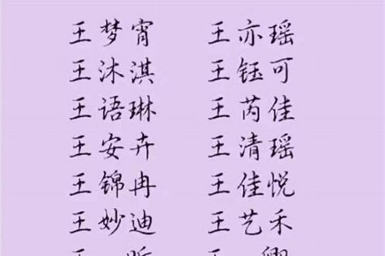 王姓男孩名字两个字大全洋气