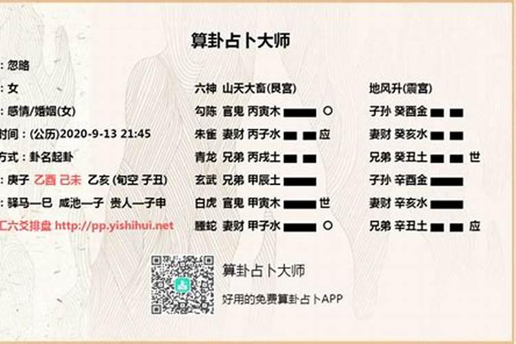 铜钱卦 六爻 请大师帮看看婚姻走向 谢谢
