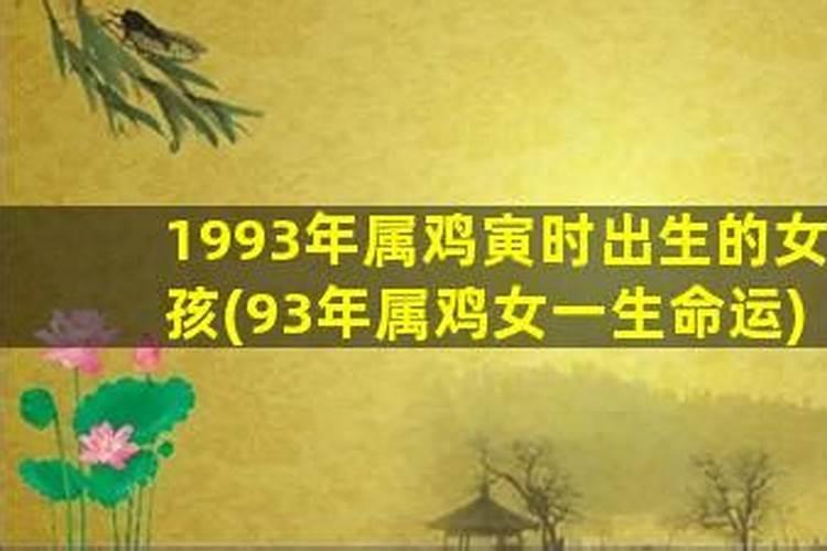 1993年属鸡女的一生命运 1993年属鸡女一生有几次婚姻？