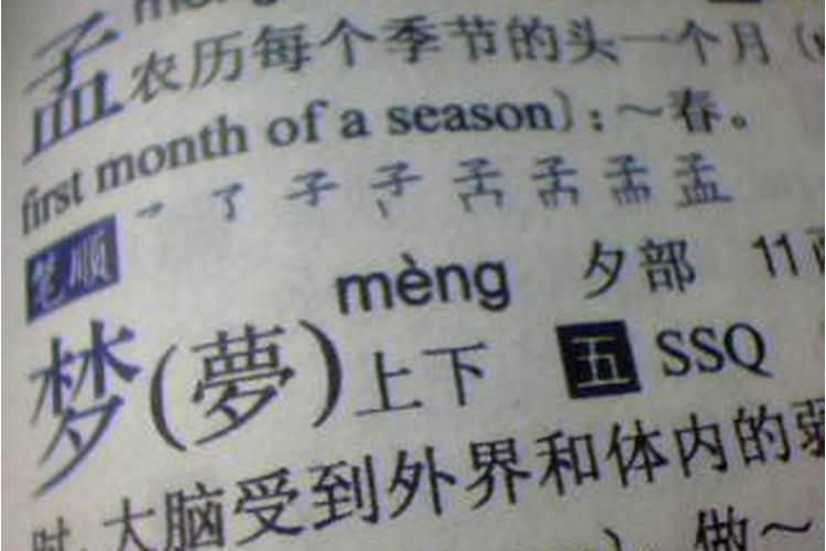 梦中的梦字,用部首查字法先查什么部？