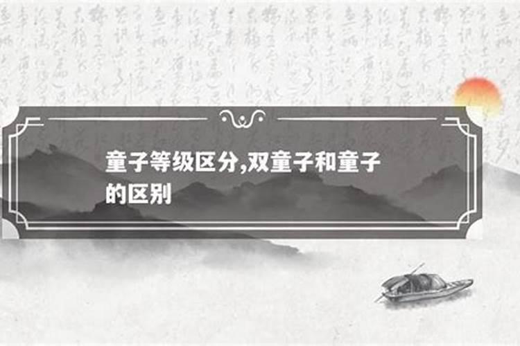 金童子和童子的区别