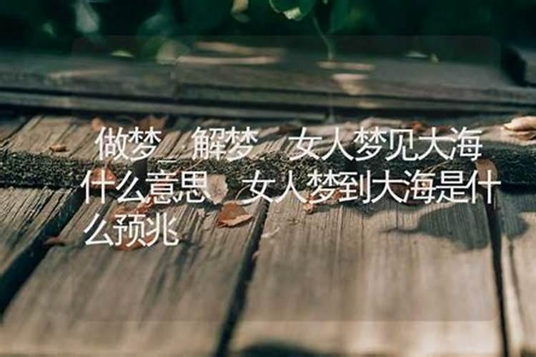 女人梦见大海寓意着什么