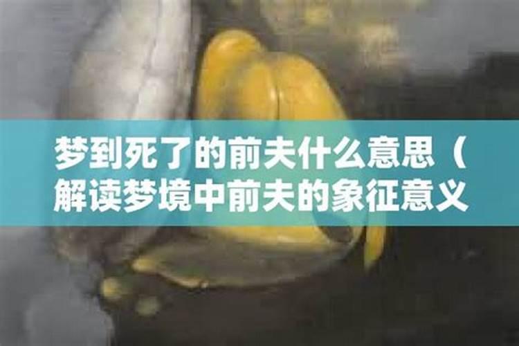 梦见前夫要死了装棺材里运回家好不好？