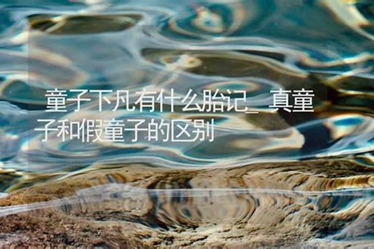 假童子和真童子的区别