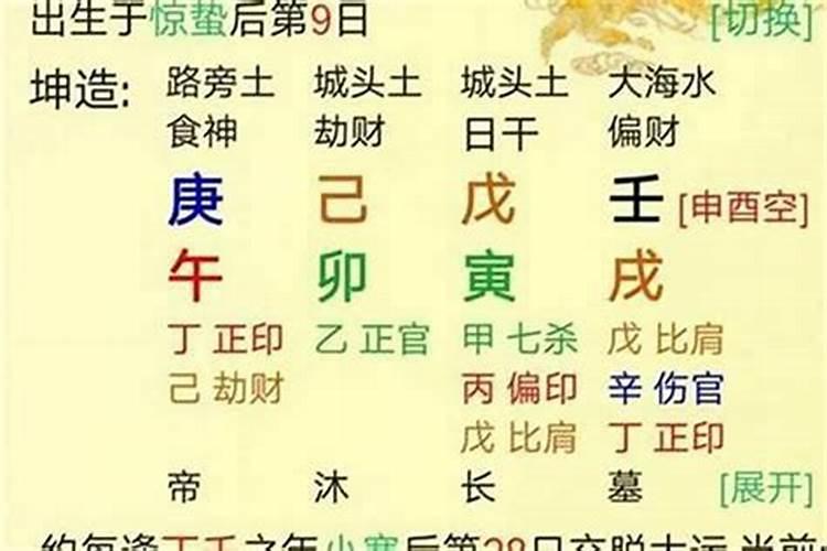 八字格局  食神格