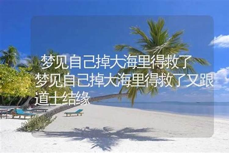 梦见掉到海里的预兆