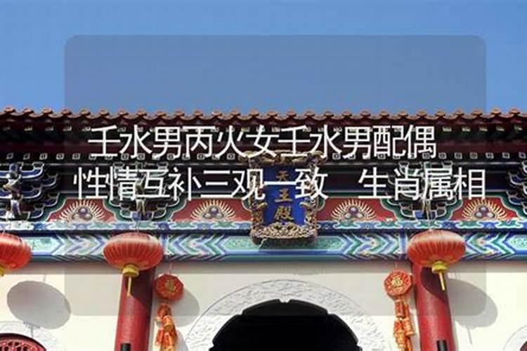 唯一帮丙火的只有壬水 有共同目标婚姻和谐