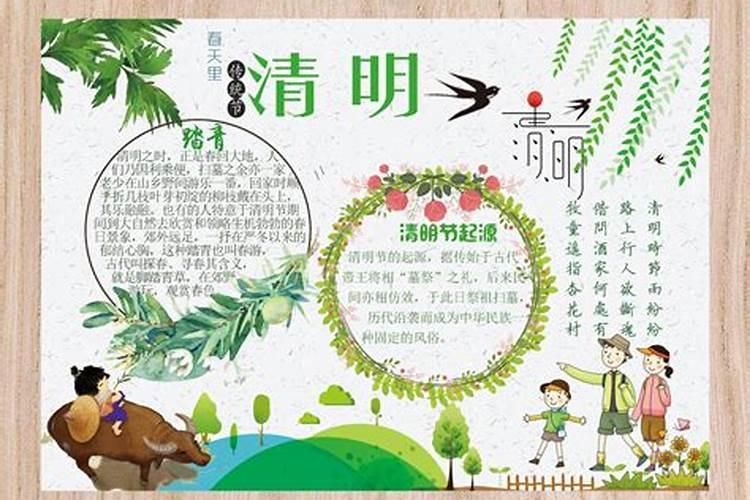 小学生清明节手抄报内容文字