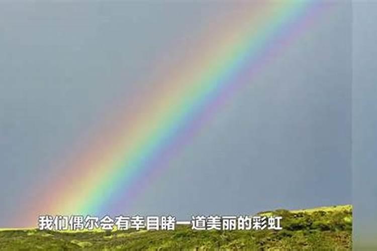 看到彩虹有什么寓意