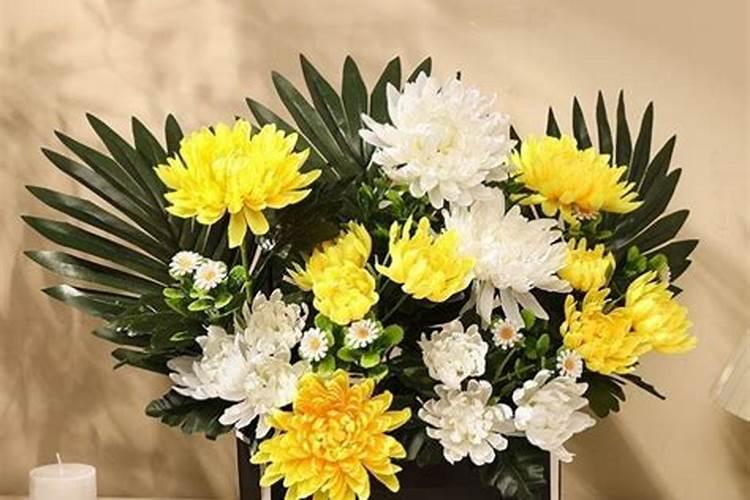 清明花篮怎么插