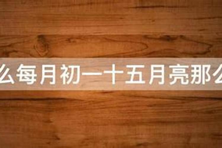 初一十五是什么日子