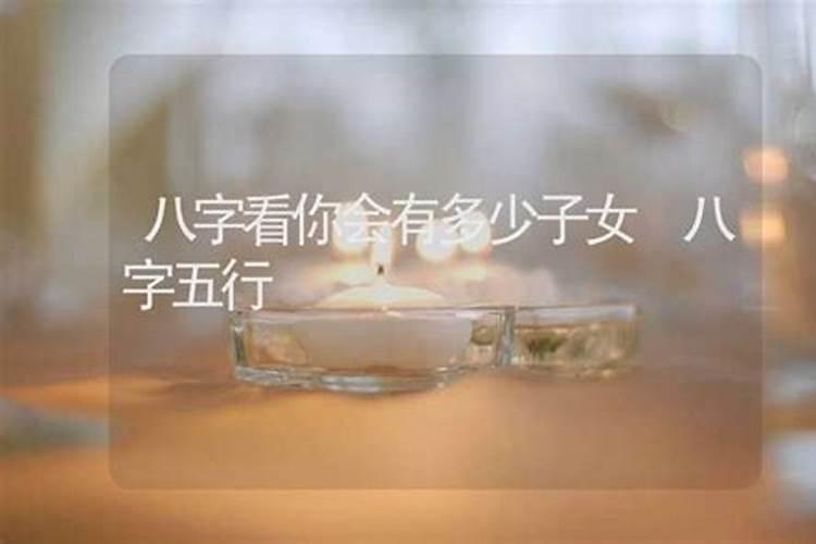 八字算子女,八字算有几个孩子