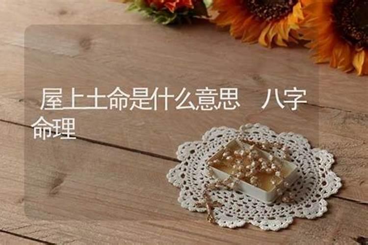 屋上土命是什么意思 屋上土命的含义