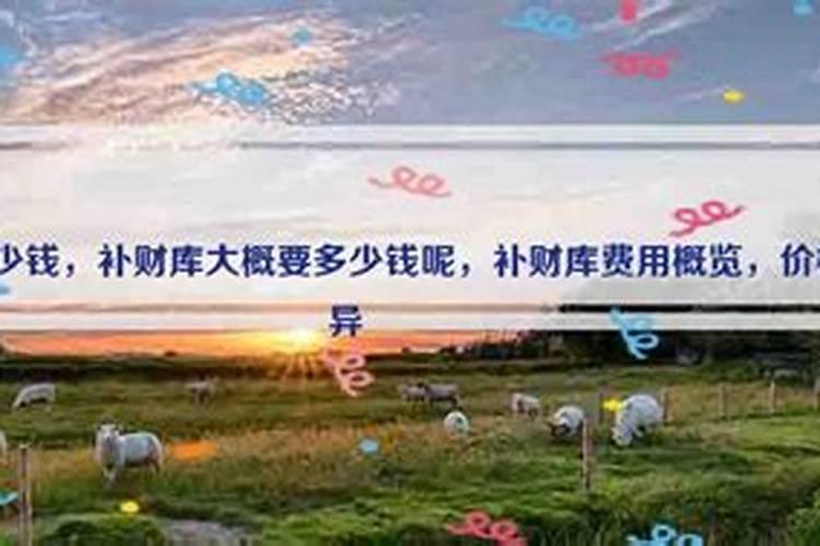 补财库一般多少人民币