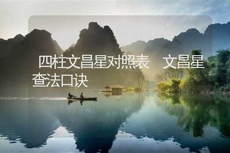 文昌星代表什么