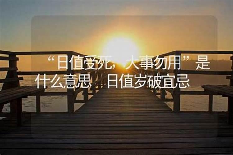 日值上朔 或 受死 大事勿用什么意思