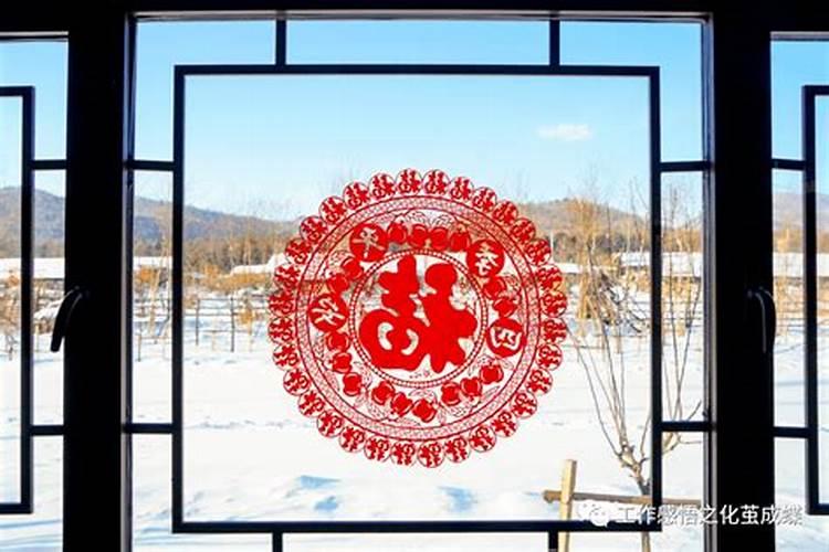 北方小年贴窗花吗