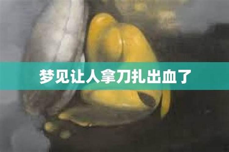 梦见手背被刀划出血